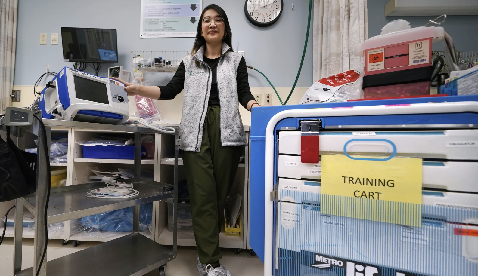 Code blue in the classroom as NH nurses rush to save colleague