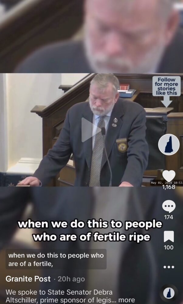 VIDEO: NH State Senator’s Thoughts on Child Marriage VIDEO: NH State Senator’s Thoughts on Child Marriage