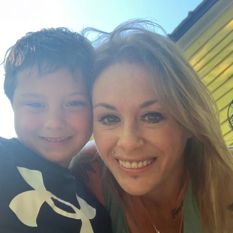 NH's Summer EBT program could help thousands of families like Owen Sefton (left) and Danielle Plouffe (right). (Courtesy of Danielle Plouffe)