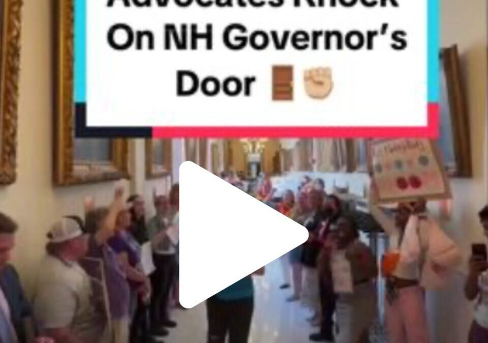 VIDEO: 200+ LGBTQ Advocates Knock at NH Governor’s Office Door