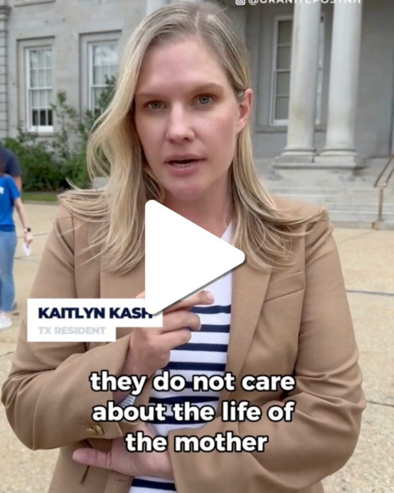 Kaitlyn Kash from Texas speaks about protecting NH's Abortion Rights