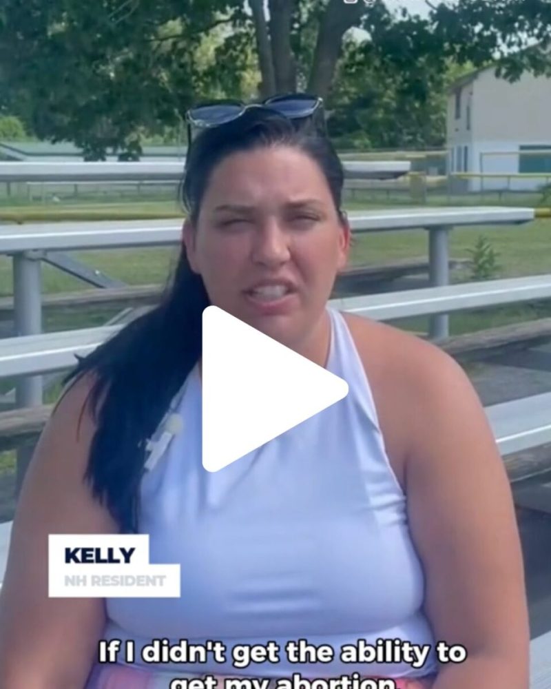 Kelly in New Hampshire talks about Abortion saving her life