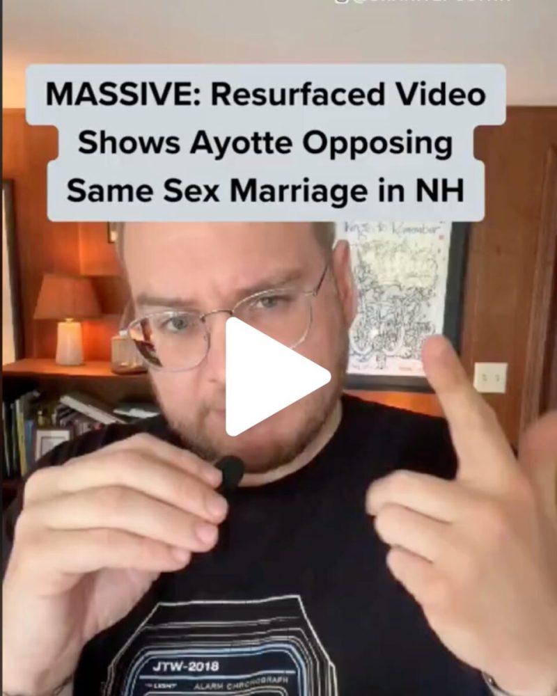 Kelly Ayotte states she is against same sex marriage multiple times over the course of 10 years