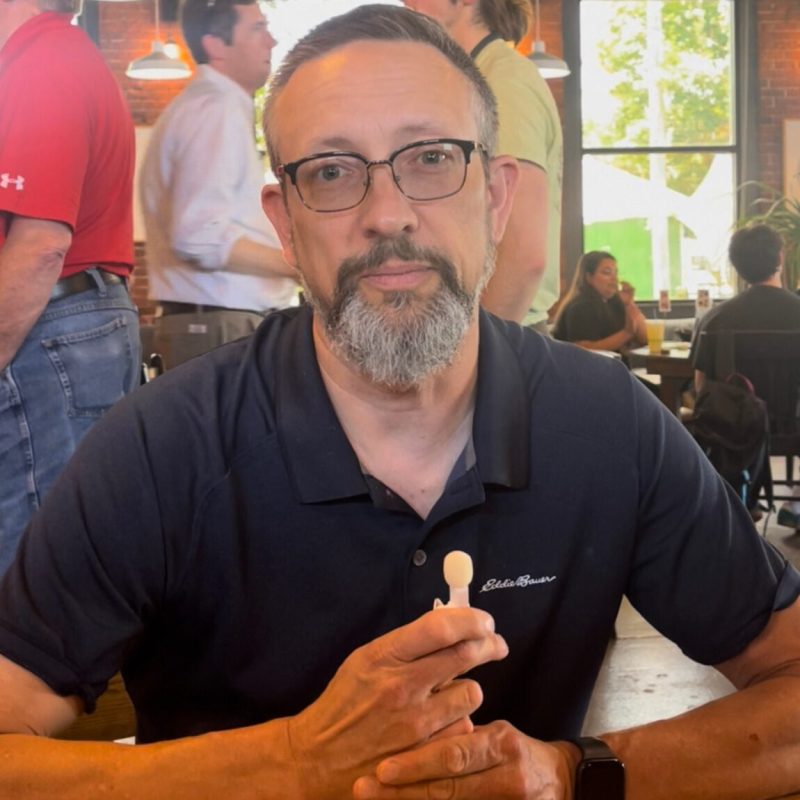 Sean O'Mara—a middle school teacher—shared his experience working under the state's divisive concepts law, which prevented him from discussing race and gender-related issues in his classroom. (Courtesy Mrinali Dhembla)