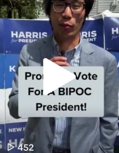 NH Representative Ben Ming is proud to vote for Kamala Harris, a BIPOC