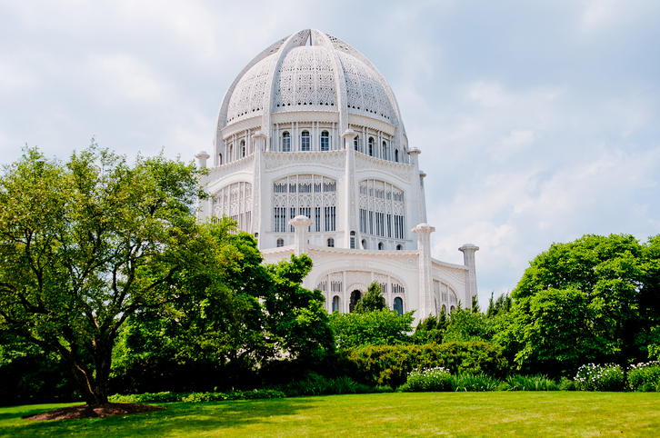 Bahai House of Worship near Chicago, IL. (Via Getty Images)