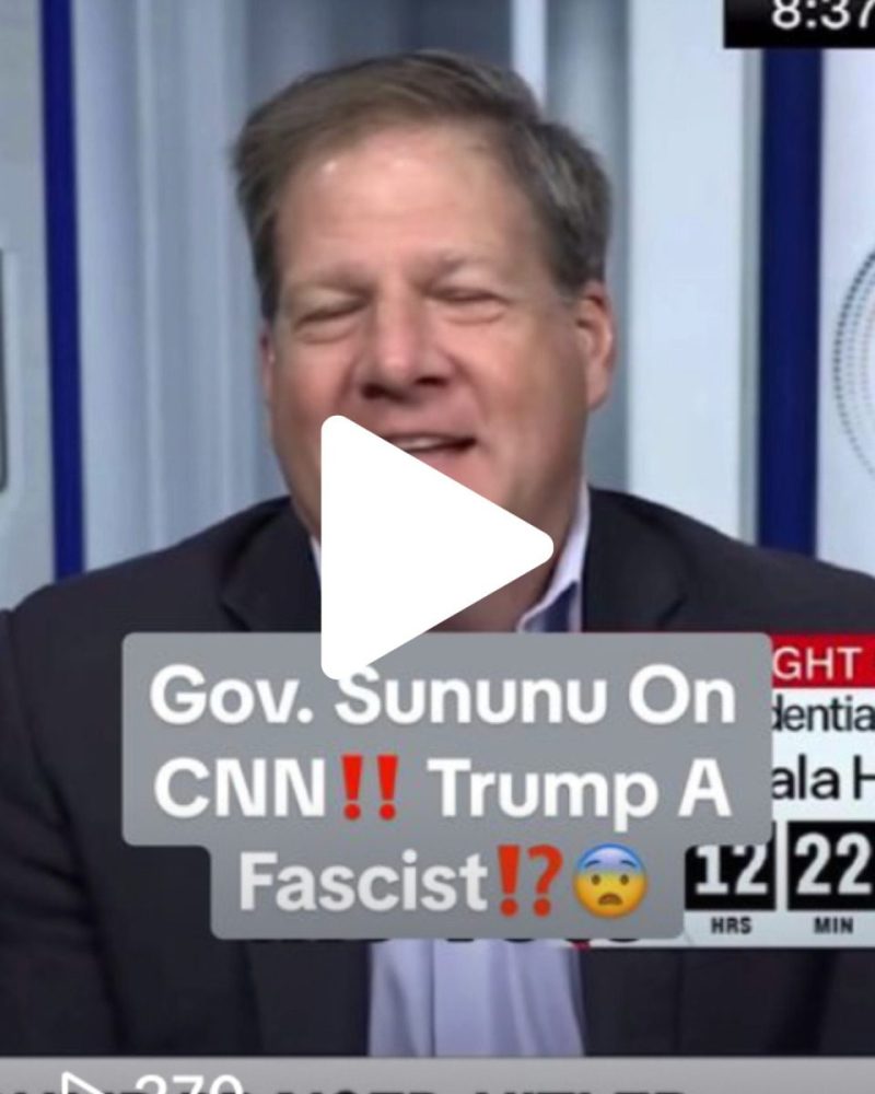 NH governor Chris Sununu is on CNN as they ask them about Trump and his admiration of Hitler