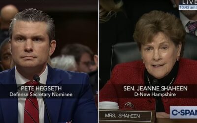 Shaheen confronts troubled Trump defense pick over women-in-the-military views