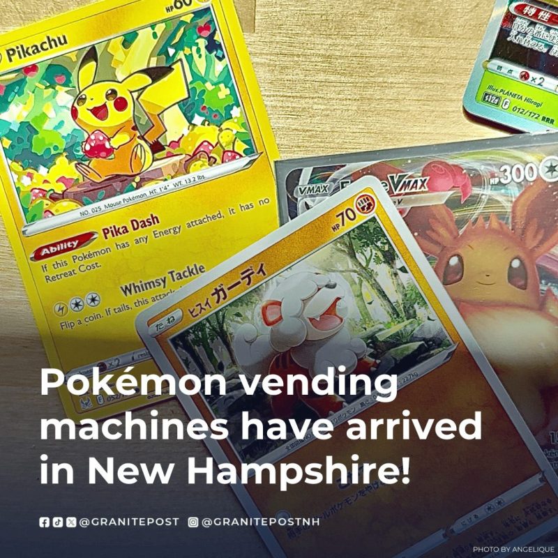 pokemon cards from new Hampshire vending machines