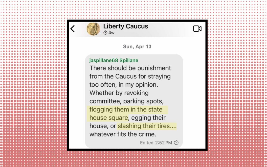 Leaked chats appear to show NH GOP lawmaker urging violence against dissenting Republicans
