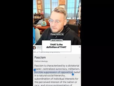 WATCH: That is the definition of fascism