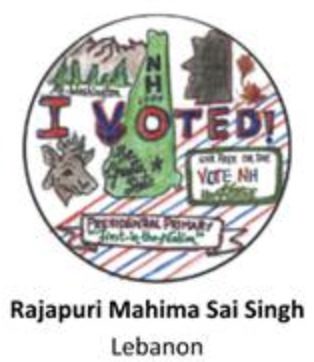 Six students win New Hampshire’s 2025 'I voted' sticker contest. See the winning designs