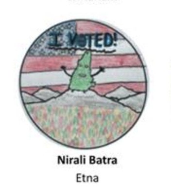 Six students win New Hampshire’s 2025 'I voted' sticker contest. See the winning designs