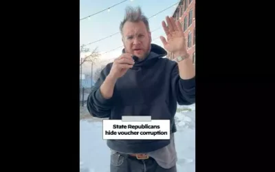 WATCH: State Republicans hide school voucher corruption