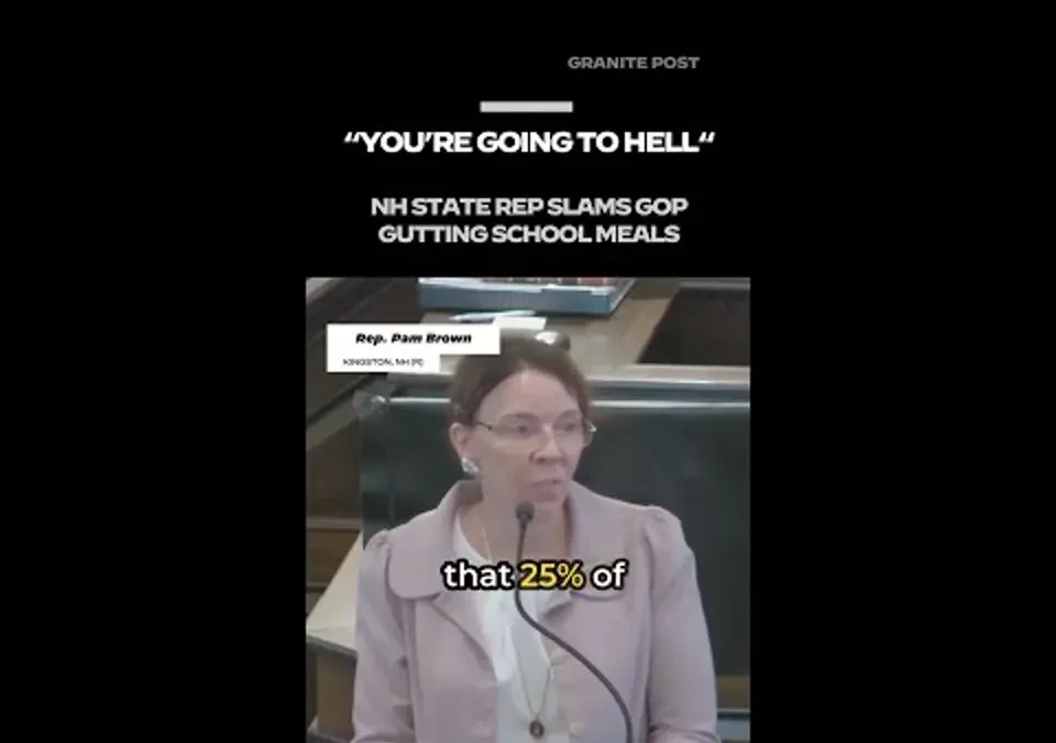 WATCH: NH state rep slams GOP gutting school meals