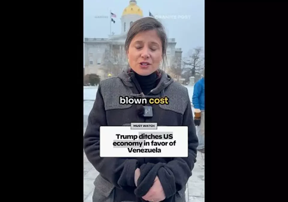 WATCH: Trump ditches US economy in favor of Venezuela