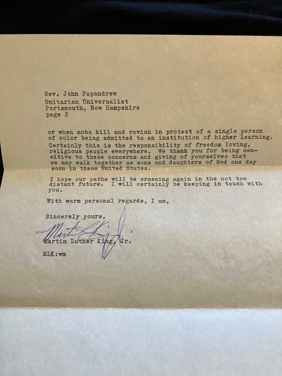 MLK Jr. letter to late Portsmouth minister on ‘Antiques Roadshow’
